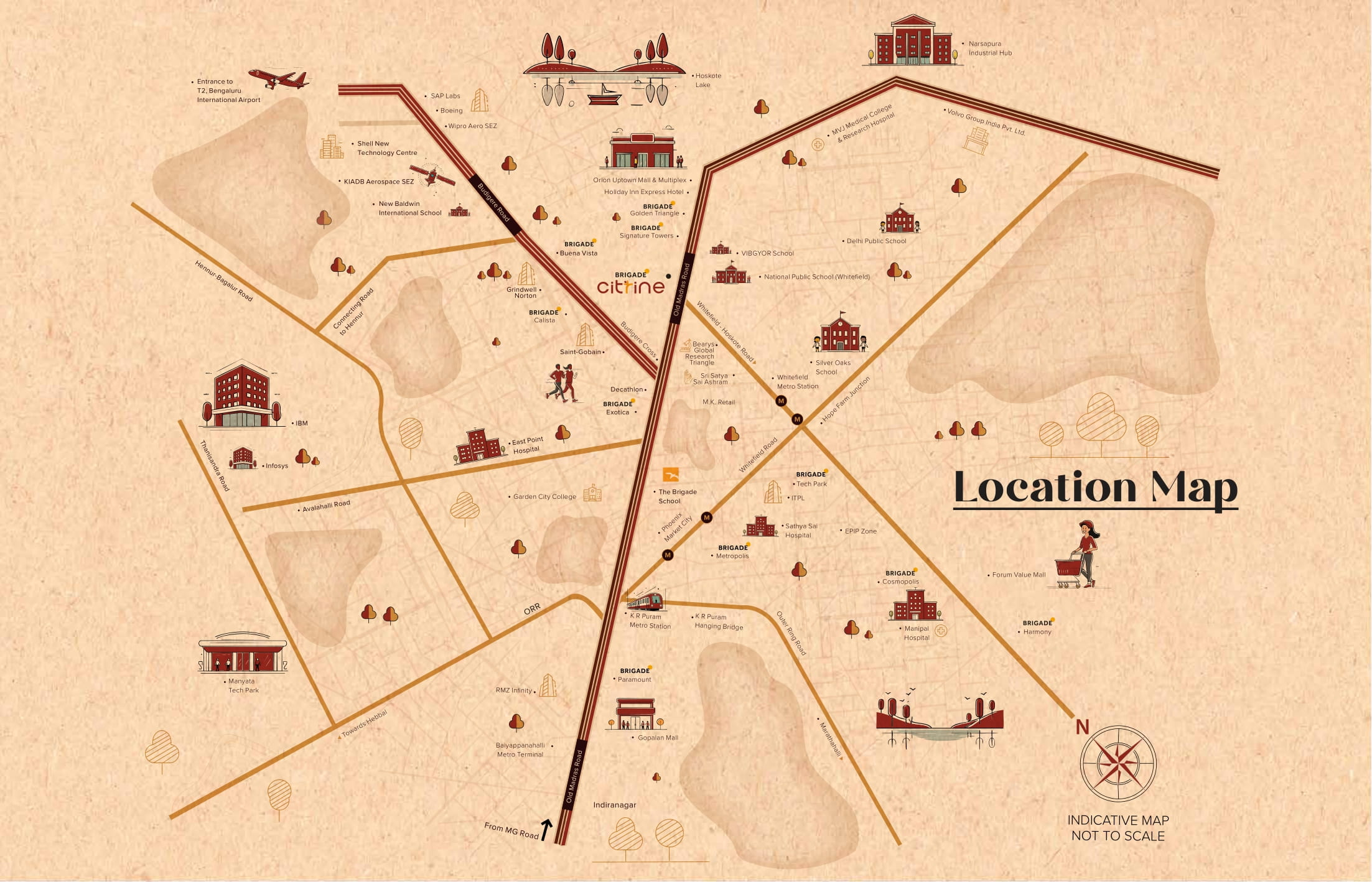Brigade Citrine Location Map